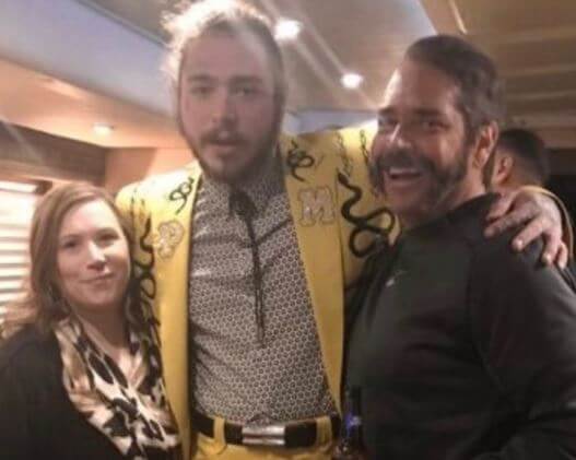 Jodie Post with her husband Rich Post and son Post Malone.